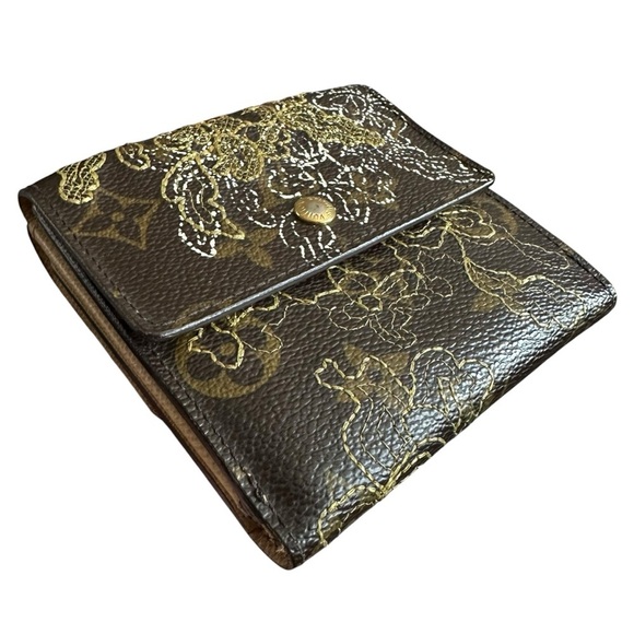 Louis Vuitton Dentelle Ludlow Lace Embroidered Monogram Leather Elise Wallet - Picture 6 of 15